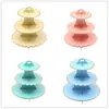Suporte Display de Bolo Colorido Multi-Camadas para Festas de Aniversário e Sobremesas, Simples Rack de Exposição para Festas