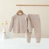 Bebê Dividir Roupas Classe A Algodão Primavera e Outono Bebê Meninos e Meninas Roupas de Outono Calças de Outono Terno Roupa Interior Infantil Pijamas Roupas de Casa