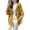 Primavera y otoño Nuevo cárdigan de punto con parte superior gruesa suéter holgado estilo coreano para mujer moda femenina talla grande abrigo estilo perezoso moda