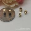 Joyería DIY. Cuentas espaciadoras redondas de latón originales en bruto de 5 mm. Separador latón. Lingote de cobre. Cuentas espaciadoras de flores por lote