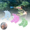 Aletas de Natación Estilo Libre Paletas de Natación de Silicona Aletas de Palma Aletas de Patito Aletas para Dedos Adultos Hombres Mujeres Niños Equipo de Natación Cremallera