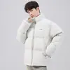 Chaqueta de plumón gruesa estilo americano para hombre, Nueva marca de moda Invierno 2026, Abrigo corto acolchado cálido a prueba de frío