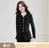 Venta al por mayor transfronteriza de conjunto de dos piezas de moda otoño-invierno nuevo: blazer profesional de manga larga para mujer y pantalones acampanados para mujer