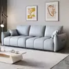 Sofá de Tela Sala de Estar 2026 Nuevo Apartamento Pequeño Habitación de Alquiler Doble de Tres Plazas De Pie Fila Recta Sofá Moderno Simple