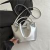 Bolso Cubo Plisado con Cordón Personalizado para Mujer 2025 Verano Nuevo de Moda Bolso de Mano Elegante Bolso de Hombro Cruzado