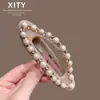 Pinza para el Cabello Perezosa de Lujo Ligero con Pedrería, Pinza de Tamaño Grande para Mujer con un Toque de Alta Gama, Nuevo Estilo Pinza de Pato para el Cabello