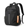 Nueva mochila escolar para estudiante de secundaria para hombre, gran capacidad, mochila para exteriores, para ir al trabajo y viajar, color sólido, mochila simple casual