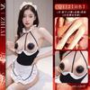 Lencería Sexy Vestido de Criada Sexy Coqueteo Tentación Uniforme Pasión Juego de Roles Vestido de Perspectiva Caliente Traje Gratis