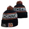 Gorro de Punto Cálido para Otoño e Invierno de la NFL para Hombres y Mujeres con Letras Bordadas de Estilo Pop y Pompón