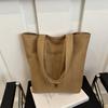Bolsa de Pano de Nylon Feminina Nova Estilo Coreano Bordada com Letra Bolsa de Mão Estudante Aula Ombro Moda Trabalho Sacola Tote