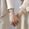 Pulsera de Pareja Original Nudo de Bambú Hebilla de Paz Plata de Ley S925 Nuevo Estilo Chino Tendencia Nacional Joyería con Cuentas de Ágata/Jade Hetian