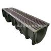 Canaleta de Drenagem HDPE 300 Canaleta de Drenagem Linear Externa Pátio Externo Jardim Canaleta de Drenagem Plástica Acabada Canaleta em U