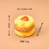 Brinquedo de Comida em Miniatura Simulada Pãozinho Mille-Feuille Acessórios de Resina Casa de Boneca Decoração DIY Pequenos Enfeites de Mesa