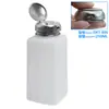 Garrafa de Álcool com Tampa Flip-Top e Trava para Evitar Respingos Capacidade Dkt Garrafa 40 # 60 # 80 # Pressione para Dispensar Água da Garrafa Graduada.