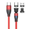 Cable de datos magnético giratorio seis en uno PD60WCable de carga magnético de 540 grados que dobla el juego móvil magnético