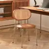 Cadeira de vime antiga do meio Internet Red Ins Cadeira de jantar de madeira maciça Moderno simples Casa Varanda Restaurante Banco de encosto de alta qualidade