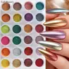 FULL BEAUTY novo transfronteiriço 16 cores de pó de glitter de grande capacidade para nail art, criando um efeito de espelho mágico nas unhas