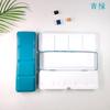 En Stock 24 Colores Tamaño Mediano Fondo Plano 70% de Descuento Portátil Lata de Pintura Caja de Hojalata Suministros de Arte Caja de Paleta de Acuarela Sólida