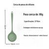 Fábrica direta de silicone cerca ferramentas de cozimento cozinha suprimentos de silicone colander integrado pó cerca óleo filtro colher atacado