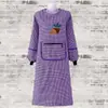 Avental de Algodão Roupa de Trabalho para Mulheres, Adequado para Usar Fora, para Cozinhar na Cozinha, Resistente a Manchas, Roupa de Trabalho Masculina, Novo Estilo para o Trabalho, Comprimento Médio para Adultos, Protetor