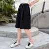 Conjunto de Verano para Niñas 2026 Nuevo Casual Estilo Coreano para Niños Mayores, Pantalones Ligeros de Cinco Puntos, Pantalones Frescos y Modernos