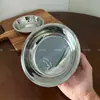 Placa de Acero Inoxidable 316, Plato de Cena, Plato para Servir, Plato para Empanadas Doméstico, Plato para Servir de Gama Alta, Plato para Snacks, Plato Redondo para Niños