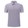 Camisa polo de manga corta de algodón mercerizado australiano de 190 g para verano, con dos botones y logo personalizado, ropa de oficina corporativa en stock