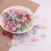 19mm Borde Dorado Petalo de Flor de Cerezo Repujado DIY con Cuentas Pasador Vintage Accesorio para el Cabello Flor Pequeña Material Estilo Pequeño Chanel