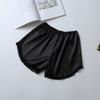 Calça de Segurança Solta Estilo Coreano Seda Cetim Feminina Verão Roupa Externa 2020 Novo Anti-corrida Leve Shorts Base Finos