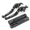 Adecuado para Kawasaki Z1000/R Ninja1000Sx Palanca de Freno y Embrague Plegable Modificada Manija de Freno de Mano Funda de Goma
