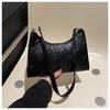 Bolso de textura moderna, color sólido simple, en relieve, portátil para mujer, 2024 Invierno, nuevo, casual, para ir al trabajo, de hombro, bajo el brazo