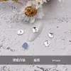 Transparente especial para uso transfronterizo, fondo caliente especial, forma de uña, cristal de vidrio, súper brillante, no se cae fácilmente, pedrería de fondo, diamante blanco