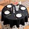 De importación en stock Mantel Redondo Impermeable y Antiadherente Lavable Seleccionado Resistente a las Arrugas Poliéster Mantel Redondo