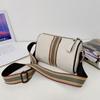 Cross-Border primeira camada cowhide pillow bag 2022 nova grande capacidade ombro mensageiro bolsa casual couro pequeno saco redondo bolsa feminina