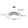 Accesorios de Plata S925 Plata Tailandesa Vintage Flor de Ciruelo Xiangyun Tubo Curvo Agujero Grande Passepartout Pulsera DIY Pulsera Accesorios Material