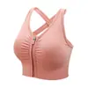 Sujetador Deportivo con Cremallera Frontal Push-Up Espalda Hermosa Sujetador para Mujer a Prueba de Impactos Correr Fitness Yoga Chaleco Sujetador Exterior