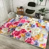 Nueva alfombra de suelo de terciopelo de cristal con diseño floral chino, resistente a la suciedad, resistente al desgaste, fácil de mantener, adecuada para la sala de estar y el área de la mesa de centro, directo del fabricante