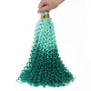 Peluca Waterdeep Degradado 100g 14 Pulgadas Cabello Rizado Ola de Agua Fibra Sintética Crochet para Cabello Artesanía Tejida a Mano Cabello Rizado