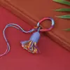Chaveiro Cordão de Borla de Algodão Xizang 4cm Combinação de Cores Dopamina Pingente para Celular Bolsa Tecida DIY Joia de Borla da Moda