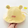 Gorro para Bebé Recién Nacido Súper Lindo Lindo Primavera y Otoño Delgado Sombrero de Pescador Niña Verano Sombrilla Protector Solar Sombrero Cubo