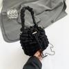 Bolso Plegable Nuevo Estilo Coreano Bolso de Mano para Mujer Bolso de Hombro para Mujer con Textura Suave Gran Capacidad Bolso Nube Hinchada para Viajes y Ocio