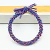 Elásticos de Cabelo Frescos e Simples Estilo Coreano, Elásticos Básicos, Cordas de Cabelo Trançadas de Alta Elasticidade em Duas Cores Que Não Danificam o Cabelo