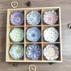 Platos de cerámica para comer, platillos para condimentos, platos para snacks de nueve compartimentos, platos para fondue y barbacoa, platos para preparar té, platos de cuatro-seis compartimentos, platos y tazones de porcelana
