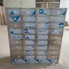 Gabinete de Almacenamiento de Zapatos para Vestuario de Piscina con Múltiples Rejillas de Acero Inoxidable, Gabinete Temporal para Supermercado, Gabinete para Buzones