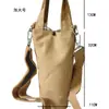 Portavasos Cruzado Bolso de Lona para Taza Portátil Funda Protectora de Almacenamiento para Termo Correa Ligera de Mano Bolsa para Niños