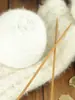 Fio de Pelo de Esquilo 0,15kg Grande Novelo para Tricô DIY Artesanal Cachecóis, Gorros, Suéteres, Fio de Esquilo com Pelo Longo Brilhante