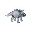 Lujo ligero animal de dibujos animados Tiranosaurio pequeño dinosaurio decoración de cristal simulación Jurásico Triceratops paraíso de dinosaurios