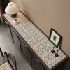 Tapete de Mesa Retro Estilo Francês para Aparador, À Prova d'Água e de Óleo, Tapete para Mesa de Gabinete de TV Sem Lavagem, Tapete para Bancada, Toalha de Mesa para Sapateira de Entrada