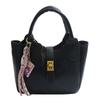 Bolso Balde Simple de Mano Estilo Coreano 2025 Verano Nueva Moda Patrón Lichi Bolso de Mujer, Bolso Cruzado Elegante y con Estilo