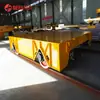 Fábrica Transporta Vehículo Eléctrico de Plataforma Plana Pesada de 70 Toneladas con Dispositivo de Accionamiento por Tornillo Manual para Movimiento sobre Rieles